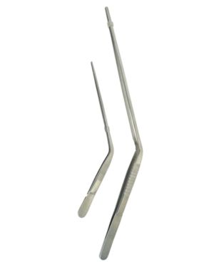 Pinza de drenaje curva